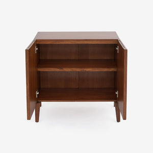 English Elm Lois Mahogany Two Door Storage Cabinet for Modern Living Room or Home Office B2726P510876