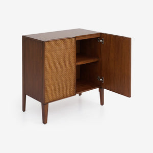 English Elm Lois Mahogany Two Door Storage Cabinet for Modern Living Room or Home Office B2726P510876