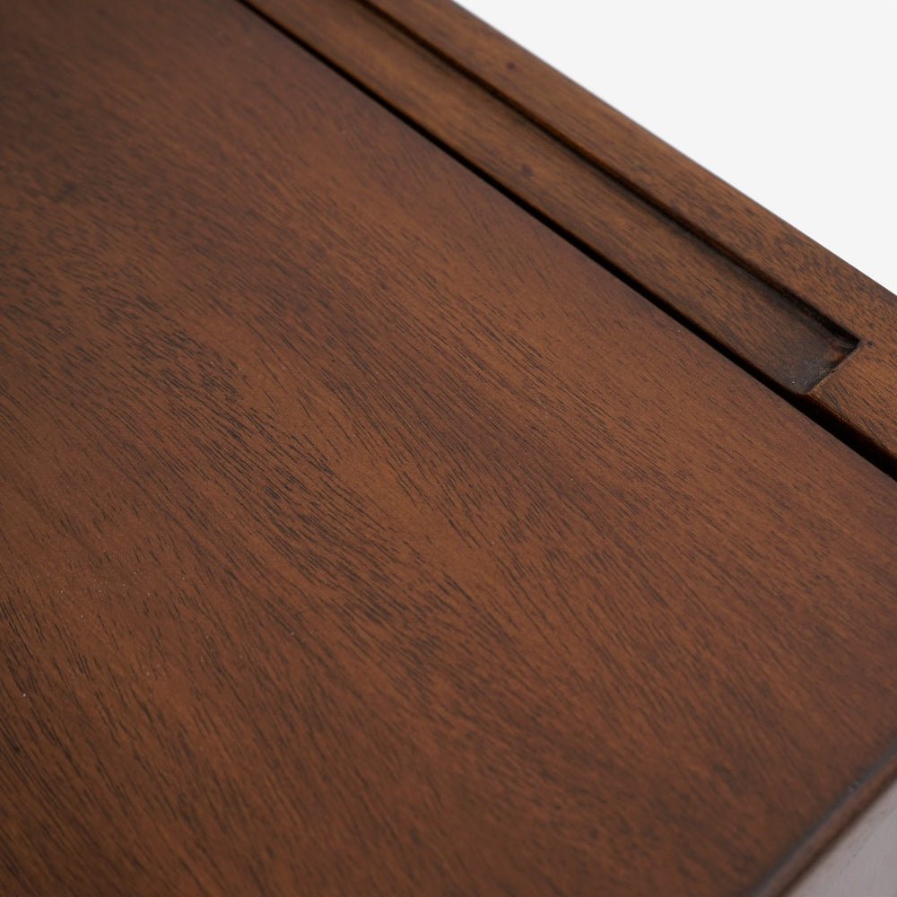 English Elm Lois Mahogany Two Door Storage Cabinet for Modern Living Room or Home Office B2726P510876