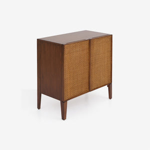 English Elm Lois Mahogany Two Door Storage Cabinet for Modern Living Room or Home Office B2726P510876