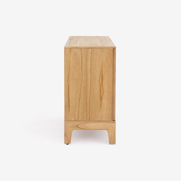 English Elm Lola Scandinavian Oak Storage Cabinet with Tapered Legs for Living Room Entryway B2726P511587
