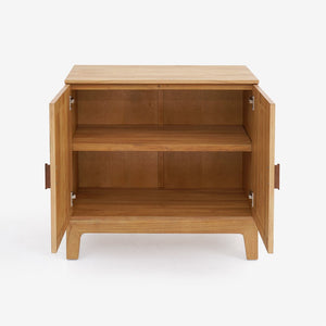 English Elm Lola Scandinavian Oak Storage Cabinet with Tapered Legs for Living Room Entryway B2726P511587