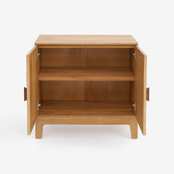 English Elm Lola Scandinavian Oak Storage Cabinet with Tapered Legs for Living Room Entryway B2726P511587