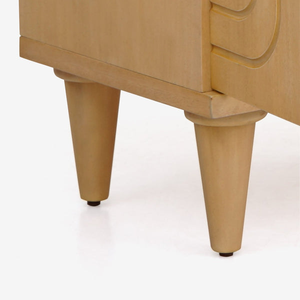 English Elm Lore Oak Finished Storage Cabinet with Tapered Legs for Living Room or Entryway B2726P511588