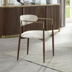 English Elm Clayten Upholstered Dining Arm Chairs Set of 2 Padded Cloth Seats Warm Oak Frame B2726P524558