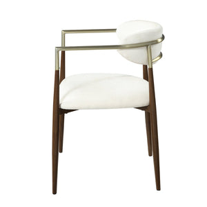 English Elm Clayten Upholstered Dining Arm Chairs Set of 2 Padded Cloth Seats Warm Oak Frame B2726P524558