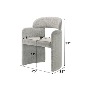 English Elm Kyree Chenille Upholstered Accent Chairs Set of 2 Rubberwood Living Room Seating B2726P524571