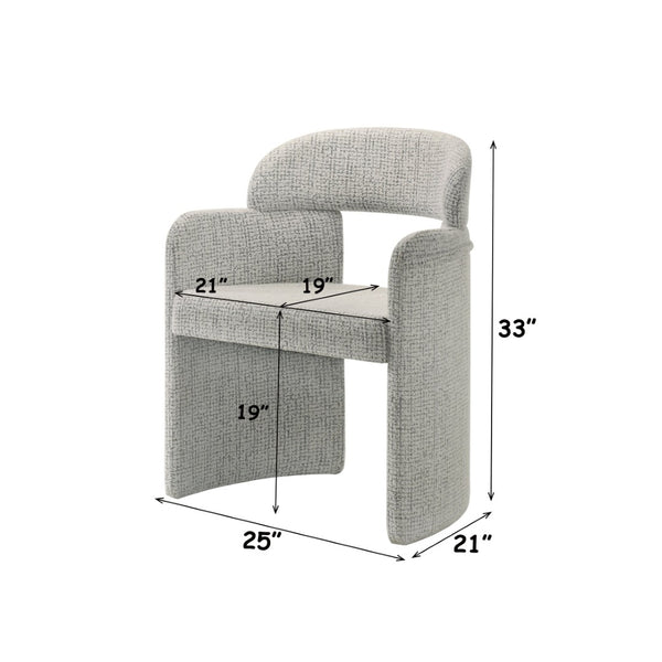 English Elm Kyree Chenille Upholstered Accent Chairs Set of 2 Rubberwood Living Room Seating B2726P524571