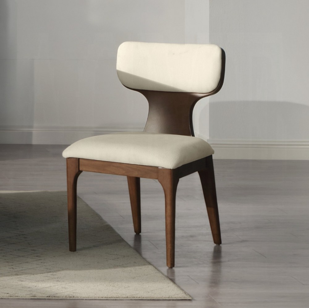 English Elm Koen Chenille Upholstered Dining Side Chairs Set of 2 with Oak Wood Frame B2726P524573