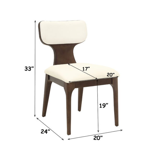 English Elm Koen Chenille Upholstered Dining Side Chairs Set of 2 with Oak Wood Frame B2726P524573