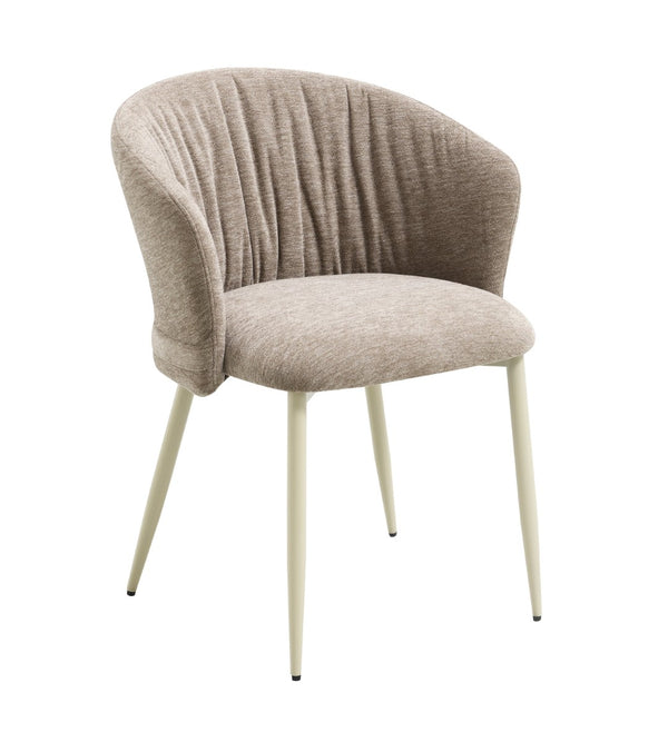 English Elm Ogin Channel Tufted Chenille Accent Chairs Sculptural Cone Base Set of 2 B2726P528598
