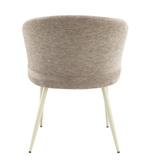 English Elm Ogin Channel Tufted Chenille Accent Chairs Sculptural Cone Base Set of 2 B2726P528598