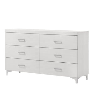 English Elm Casilda Wide White Bedroom Dresser with Dovetail Drawers and Modern Farmhouse Appeal B2726P577481