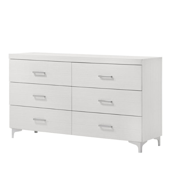 English Elm Casilda Wide White Bedroom Dresser with Dovetail Drawers and Modern Farmhouse Appeal B2726P577481
