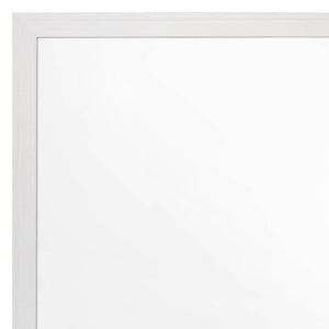 English Elm Casilda Square Wall Mirror with White Frame for Bedroom or Vanity Display B2726P578318