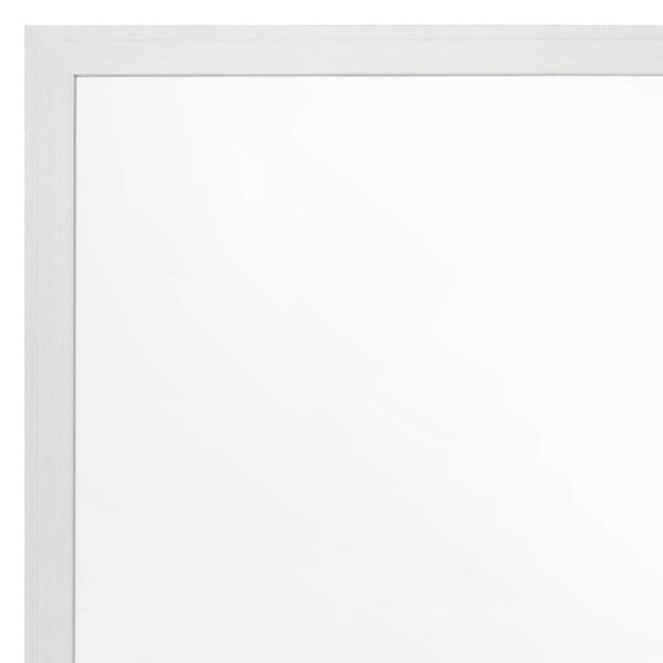 English Elm Casilda Square Wall Mirror with White Frame for Bedroom or Vanity Display B2726P578318