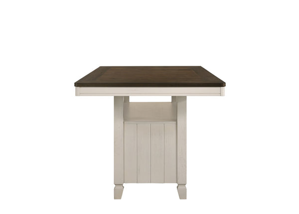 English Elm Tasnim Acacia Veneer Counter Table with Storage Cabinet for Kitchen Dining Nooks B2726S00596