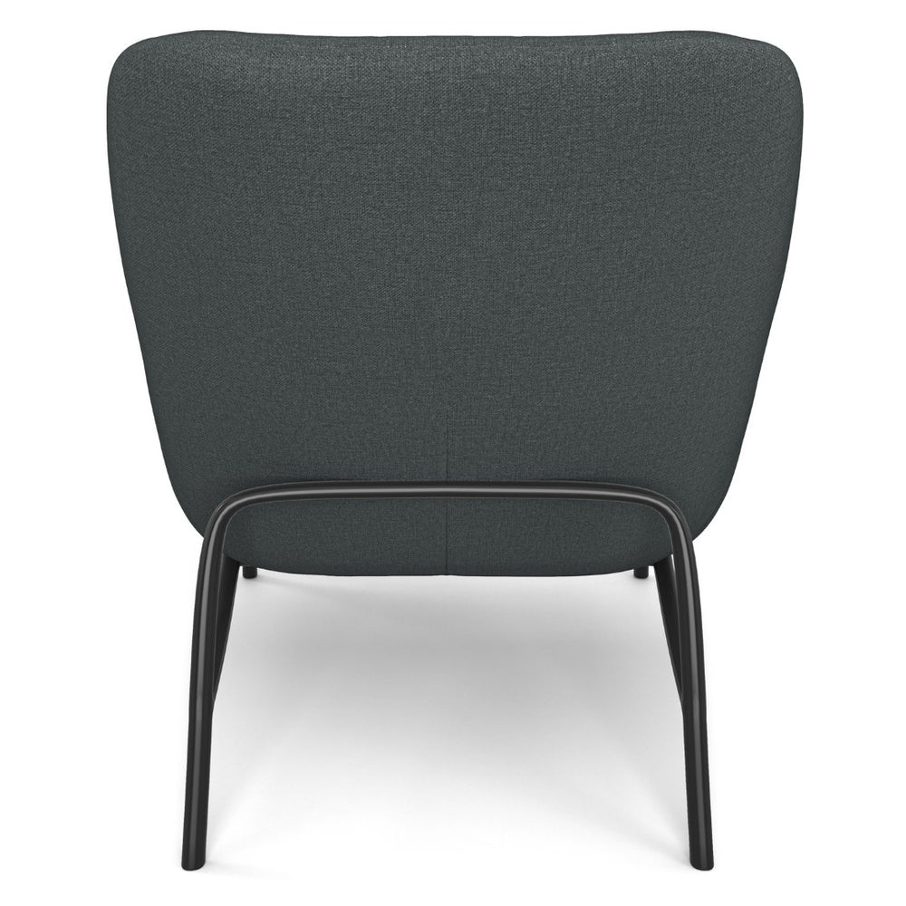 English Elm Duffy Barrel Accent Chair Linen Upholstery Mid-century Modern with Lumbar Pillow B2732P534939