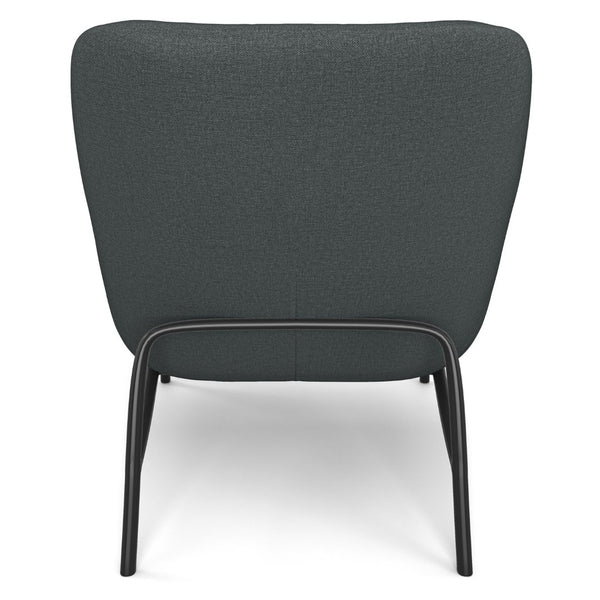 English Elm Duffy Barrel Accent Chair Linen Upholstery Mid-century Modern with Lumbar Pillow B2732P534939