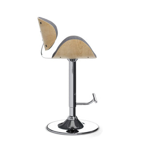 English Elm Lena Tufted Vegan Upholstered Barstools Set of 2 for Kitchen Island or Home Bar Grey Polyester B2732P536374