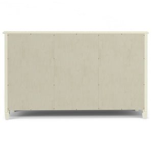 English Elm Somerset Solid Wood Buffet Sideboard Six Drawers Antique White Traditional Dining B2732P548179