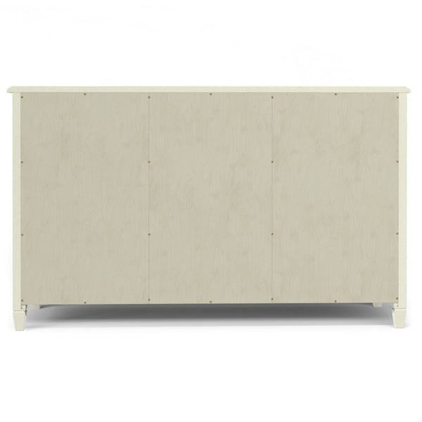 English Elm Somerset Solid Wood Buffet Sideboard Six Drawers Antique White Traditional Dining B2732P548179