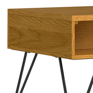 English Elm Diaz Oak Veneer Lift Top Coffee Table with Hidden Storage for Living Rooms B2732P549793