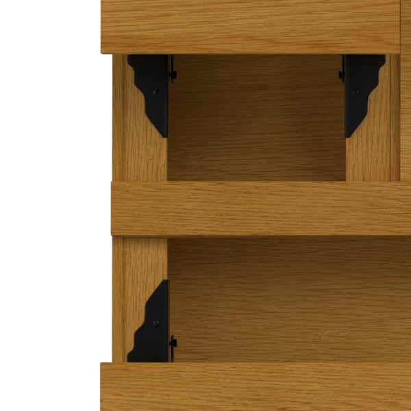 English Elm Diaz Solid Oak Lift Top Coffee Table with Hairpin Legs and Hidden Storage Cubby 32 x 32 x 18 Brown B2732P549801