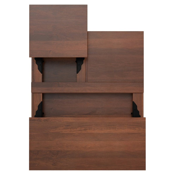 English Elm Diaz Solid Mango Wood Lift Top Square Coffee Table with Hidden Storage and Hairpin Legs 32 x 32 x 18 inches B2732P549808