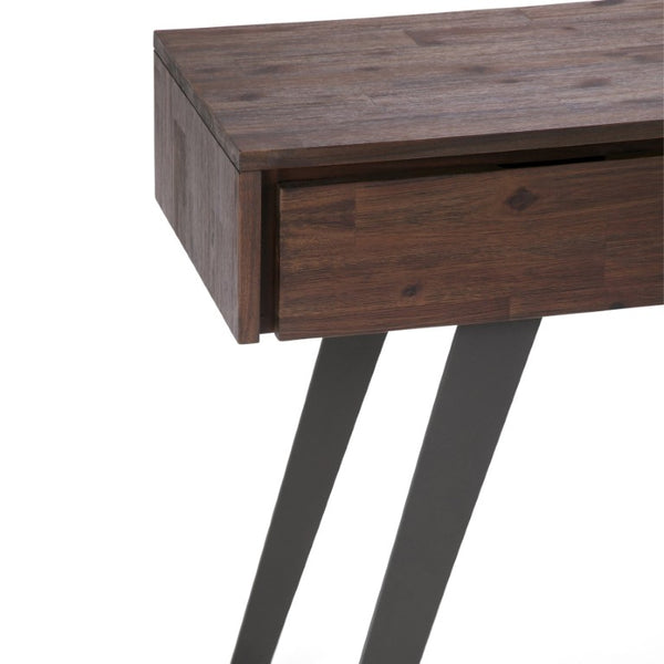 English Elm Diaz Solid Mango Wood Lift Top Square Coffee Table with Hidden Storage and Hairpin Legs 16 x 60 x 30 inches B2732P551501