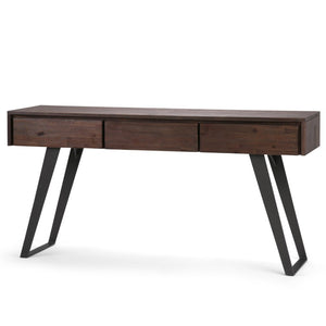 English Elm Diaz Solid Mango Wood Lift Top Square Coffee Table with Hidden Storage and Hairpin Legs 16 x 60 x 30 inches B2732P551501
