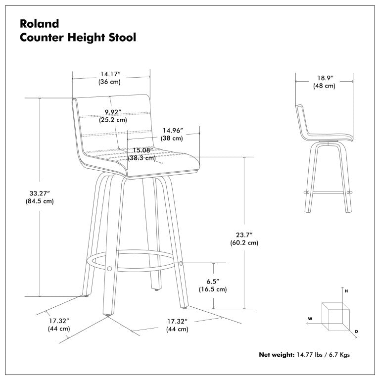 English Elm Calderon Swivel Counterstool Bentwood Mid-Century Faux Leather Padded Kitchen Island Seat B2732P556872
