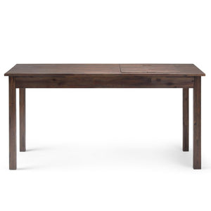 English Elm Mooney Solid Acacia Writing Desk with Side Drawers Mid-Century Home Office Style 26 x 60 x 30 B2732P562473