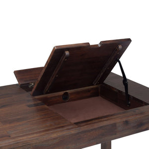 English Elm Mooney Solid Acacia Writing Desk with Side Drawers Mid-Century Home Office Style 26 x 60 x 30 B2732P562473