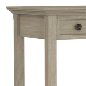 English Elm Washington Solid Wood Writing Desk with Distressed Grey Finish and Bronze Knobs B2732P562475