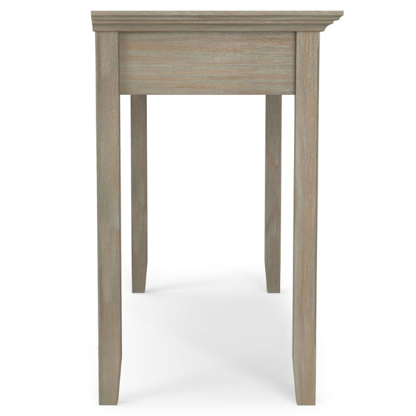 English Elm Washington Solid Wood Writing Desk with Distressed Grey Finish and Bronze Knobs B2732P562475