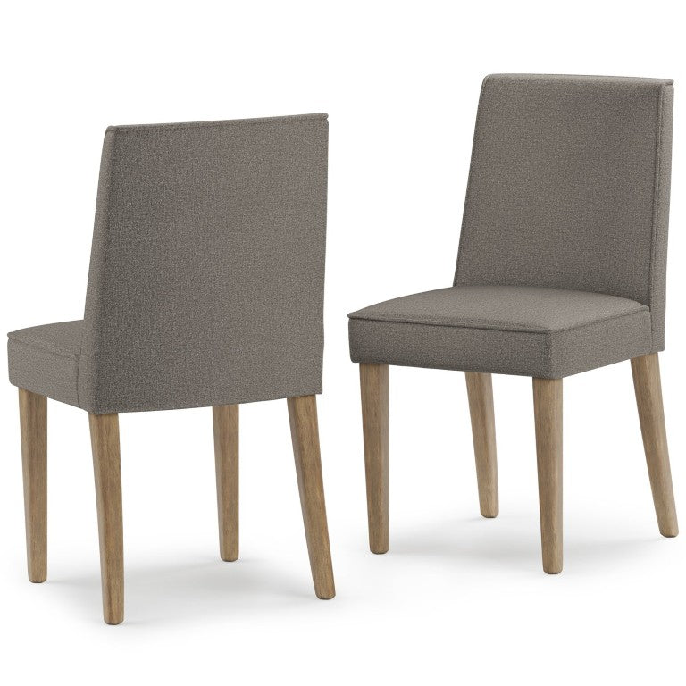 English Elm Mabel Solid Rubberwood Upholstered Dining Chair Set Tailored Farmhouse Style Seating B2732P577451