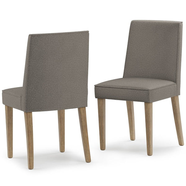 English Elm Mabel Solid Rubberwood Upholstered Dining Chair Set Tailored Farmhouse Style Seating B2732P577451