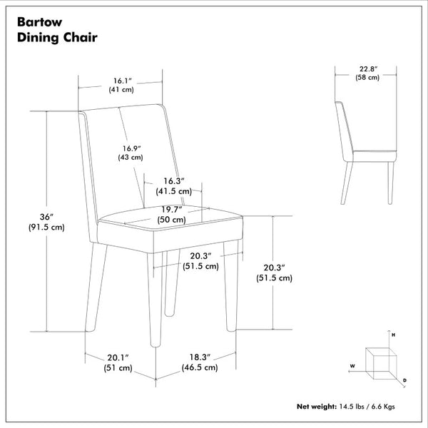 English Elm Mabel Solid Rubberwood Upholstered Dining Chair Set Tailored Farmhouse Style Seating B2732P577451