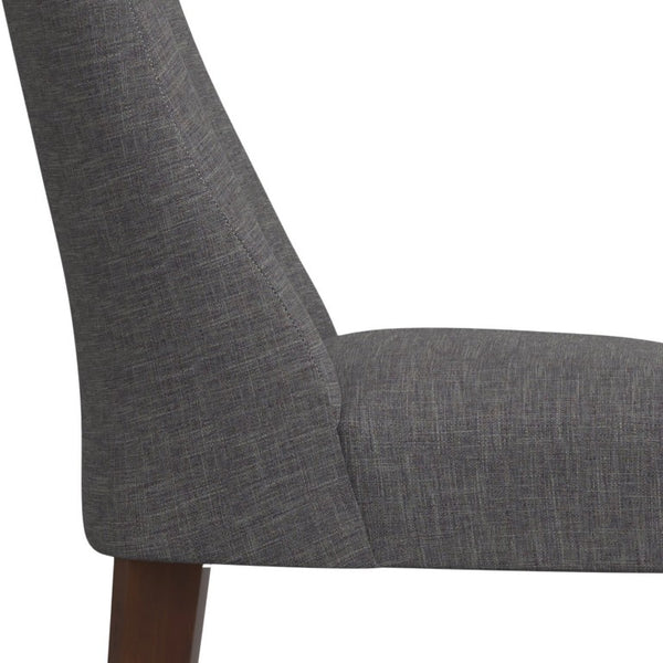 English Elm Victoria Linen Upholstered Dining Chair Set of 2 Solid Wood Frame Contemporary B2732P577459