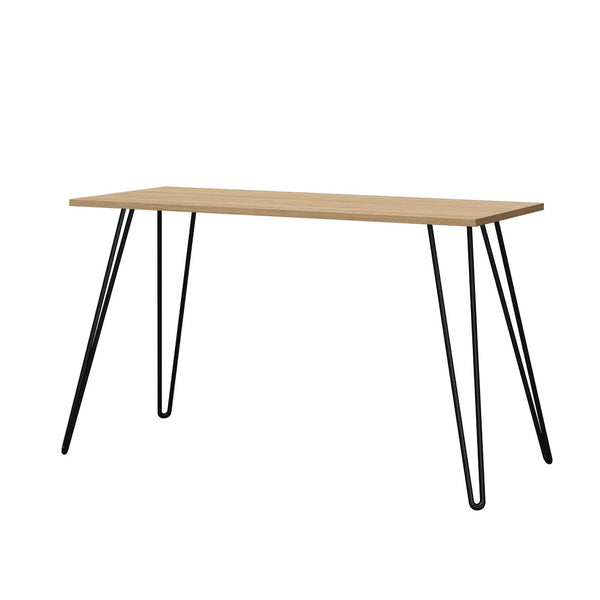 English Elm Owen Hairpin Leg Writing Desk Engineered Wood Top for Home Office or Bedroom B2733P417365