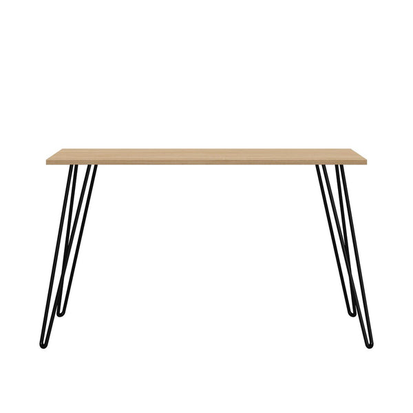 English Elm Owen Hairpin Leg Writing Desk Engineered Wood Top for Home Office or Bedroom B2733P417365