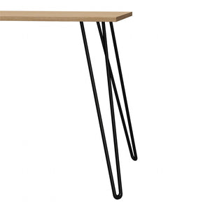 English Elm Owen Hairpin Leg Writing Desk Engineered Wood Top for Home Office or Bedroom B2733P417365