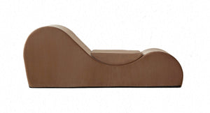 English Elm Solace Ergonomic Floor Chaise Lounge with High Density Foam and Washable Cover Brown B2735P271013