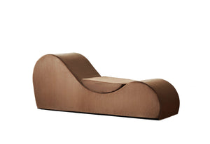 English Elm Solace Ergonomic Floor Chaise Lounge with High Density Foam and Washable Cover Brown B2735P271013