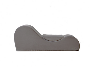 English Elm Solace Ergonomic Floor Chaise Lounge with High Density Foam and Washable Cover Grey B2735P271014