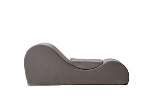 English Elm Solace Ergonomic Floor Chaise Lounge with High Density Foam and Washable Cover Grey B2735P271014