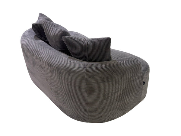 English Elm 65.35" Curved Compact Loveseat with Pocket Spring Upholstery for Studio Living Spaces Grey B2735P477764