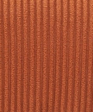 English Elm Modern Corduroy Barrel Accent Chair Channel Tufted with Sleek Black Metal Legs Orange B2735P508274