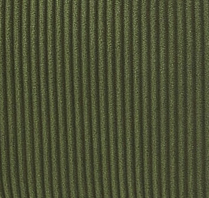 English Elm Corduroy Barrel Armchair with Gold Legs Channel Tufted Upholstery for Living Room Green B2735P508390